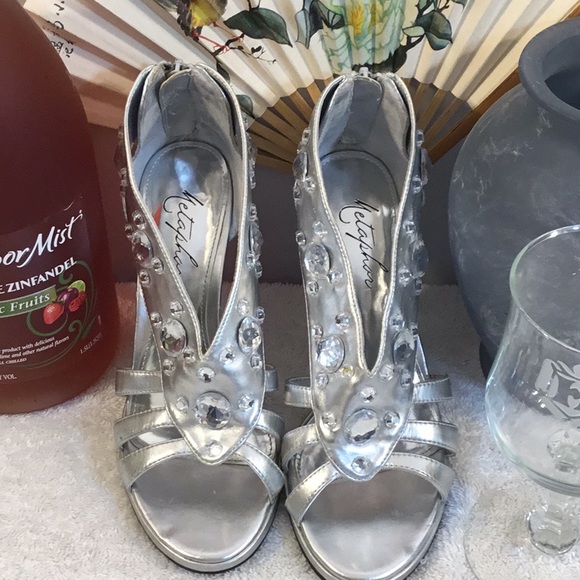 Silver Slip Ons With Bling by Metaphor - Picture 5 of 7